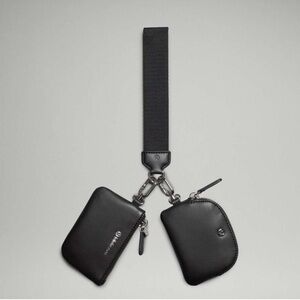 NWT Lululemon Leather Alternative Dual Pouch Wristlet